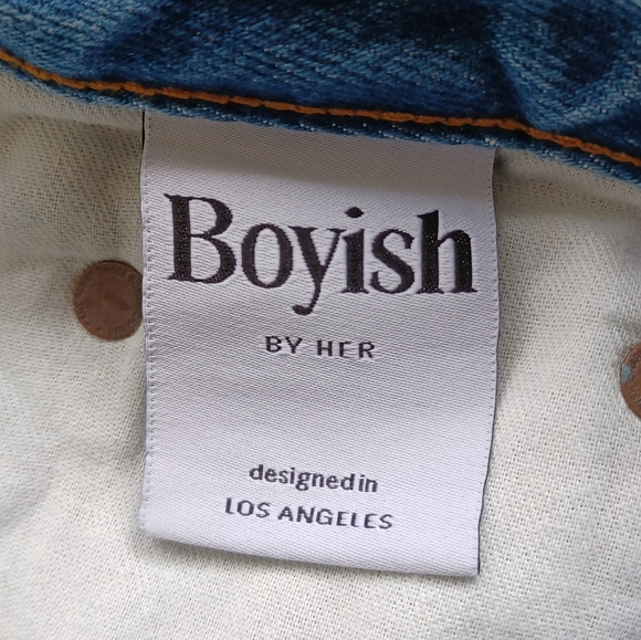 Free People Boyish by Her Corey Sz 28 Distressed Denim Skirt - Picture 11 of 15